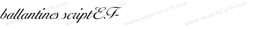 ballantines scriptEF字体转换